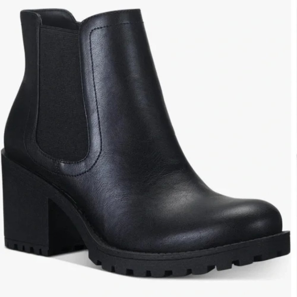 NEW - American Rag Women Morghan Round Toe Ankle Boots Black Combat - Women's 5